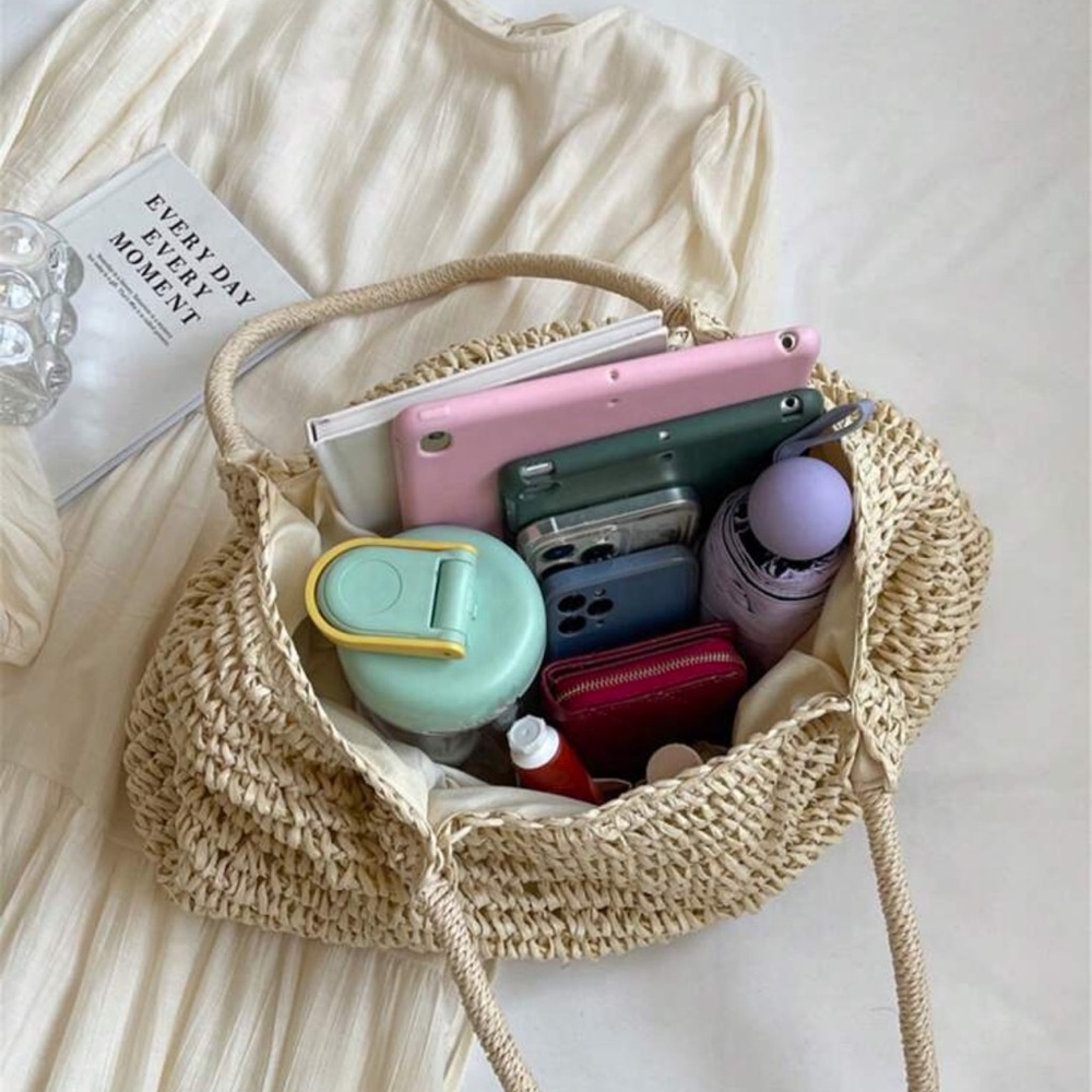 Beach Raffia Tote Bag - Picture 3 of 3